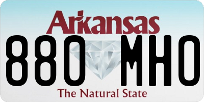 AR license plate 880MHO
