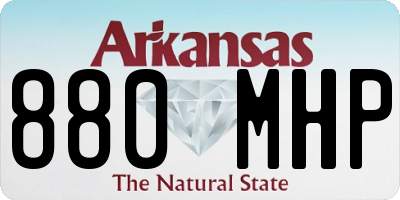 AR license plate 880MHP