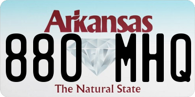 AR license plate 880MHQ