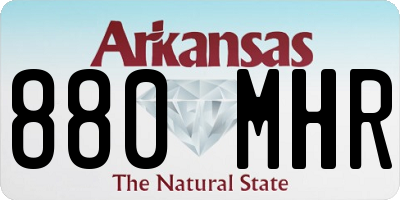 AR license plate 880MHR