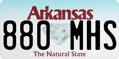 AR license plate 880MHS