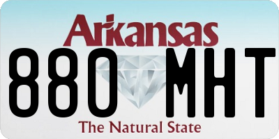 AR license plate 880MHT