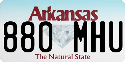 AR license plate 880MHU