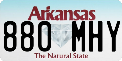 AR license plate 880MHY