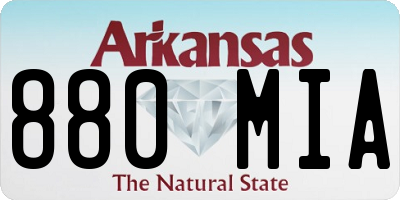 AR license plate 880MIA