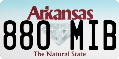 AR license plate 880MIB