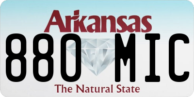 AR license plate 880MIC