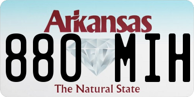 AR license plate 880MIH