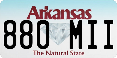 AR license plate 880MII
