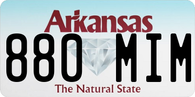 AR license plate 880MIM