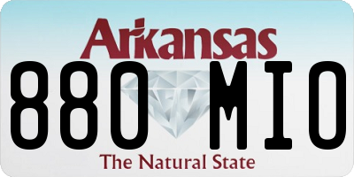 AR license plate 880MIO