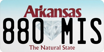 AR license plate 880MIS
