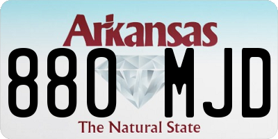 AR license plate 880MJD