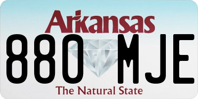 AR license plate 880MJE