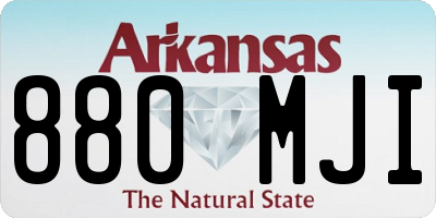 AR license plate 880MJI