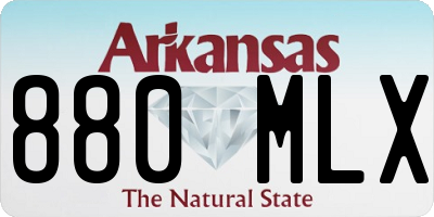 AR license plate 880MLX