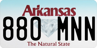 AR license plate 880MNN