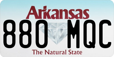 AR license plate 880MQC