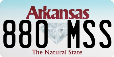 AR license plate 880MSS