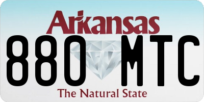 AR license plate 880MTC