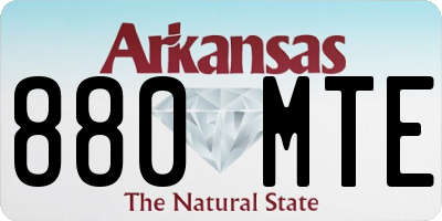 AR license plate 880MTE