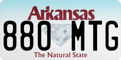 AR license plate 880MTG