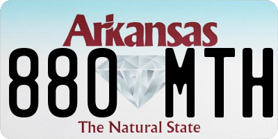 AR license plate 880MTH