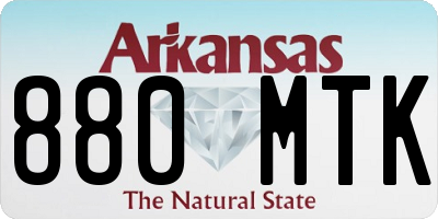 AR license plate 880MTK