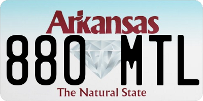 AR license plate 880MTL