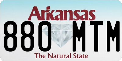 AR license plate 880MTM