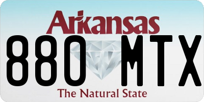 AR license plate 880MTX