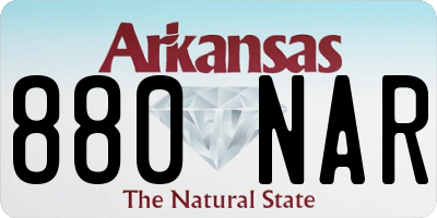 AR license plate 880NAR