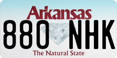 AR license plate 880NHK