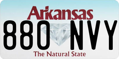 AR license plate 880NVY