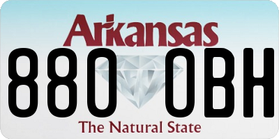 AR license plate 880OBH