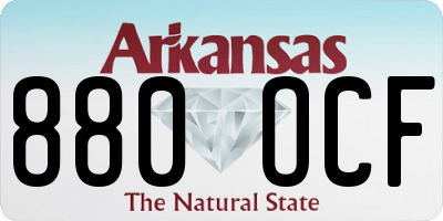 AR license plate 880OCF