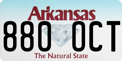 AR license plate 880OCT
