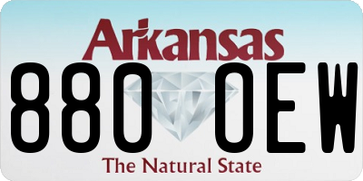 AR license plate 880OEW