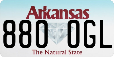 AR license plate 880OGL