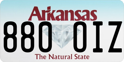 AR license plate 880OIZ