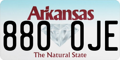 AR license plate 880OJE
