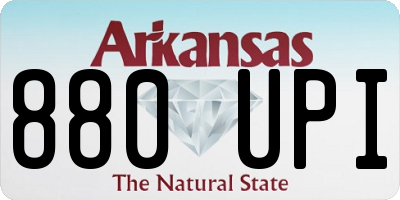 AR license plate 880UPI