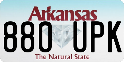 AR license plate 880UPK