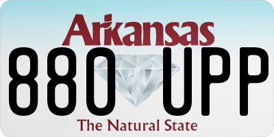 AR license plate 880UPP