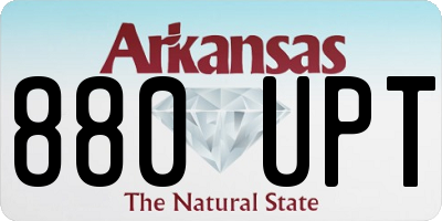 AR license plate 880UPT