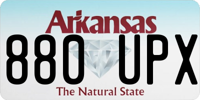 AR license plate 880UPX