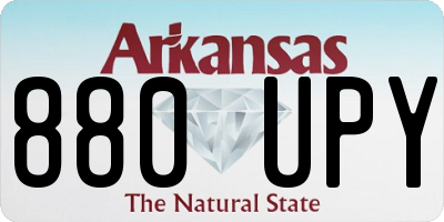 AR license plate 880UPY