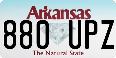 AR license plate 880UPZ