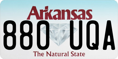 AR license plate 880UQA