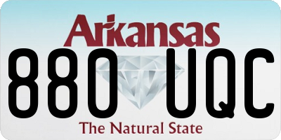 AR license plate 880UQC